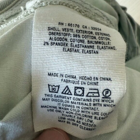 Anthropologie Eyelet Wanderer Utility Pants AG Adriano Cropped Pants women 26 - Picture 9 of 10